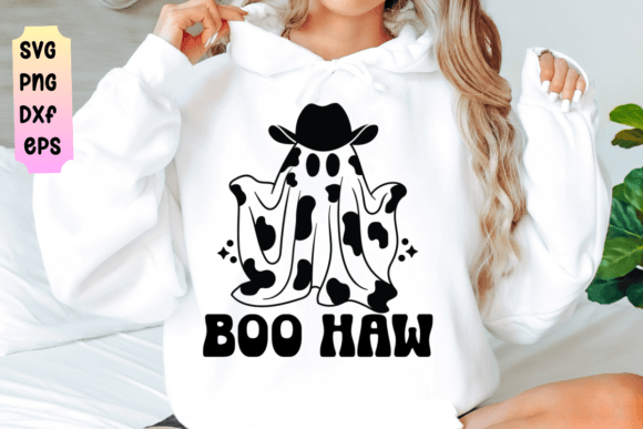 Boo Haw Ghost Western Halloween Svg Review