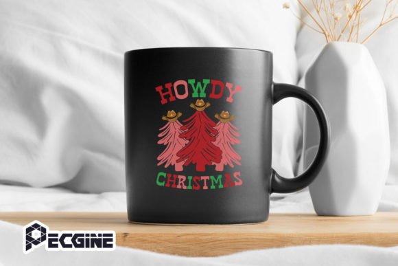 Howdy Christmas Trees Western Cowboy