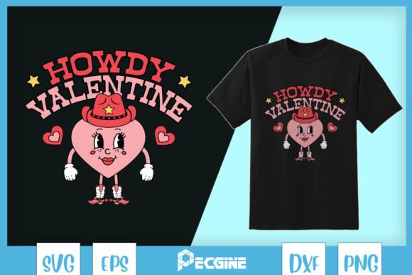 Howdy Valentine Western Heart Cowboy